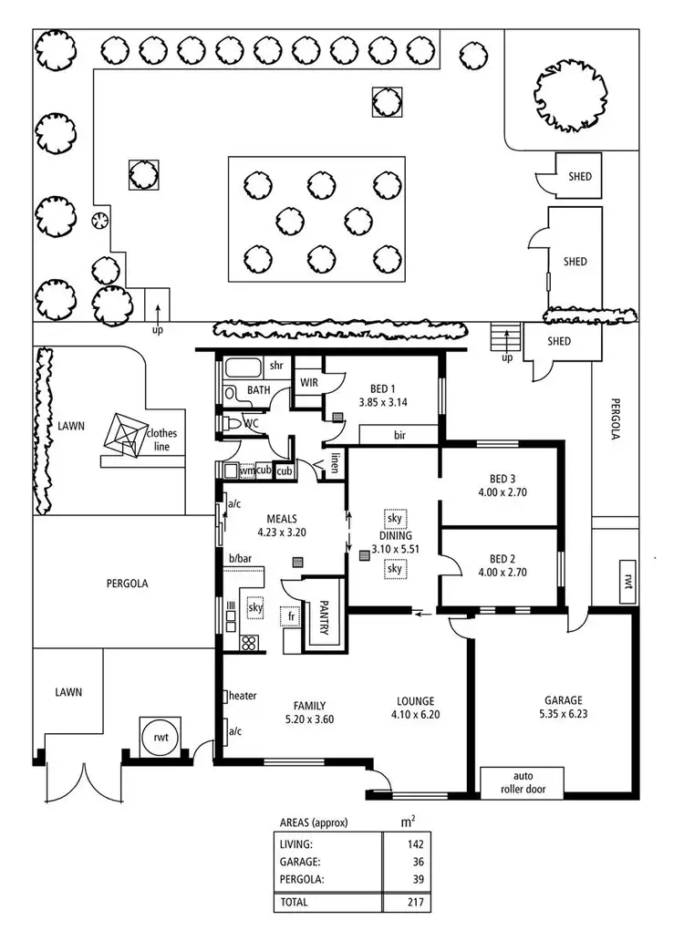 Floorplan of Homely house listing, 42 Greenway Drive, Surrey Downs SA 5126