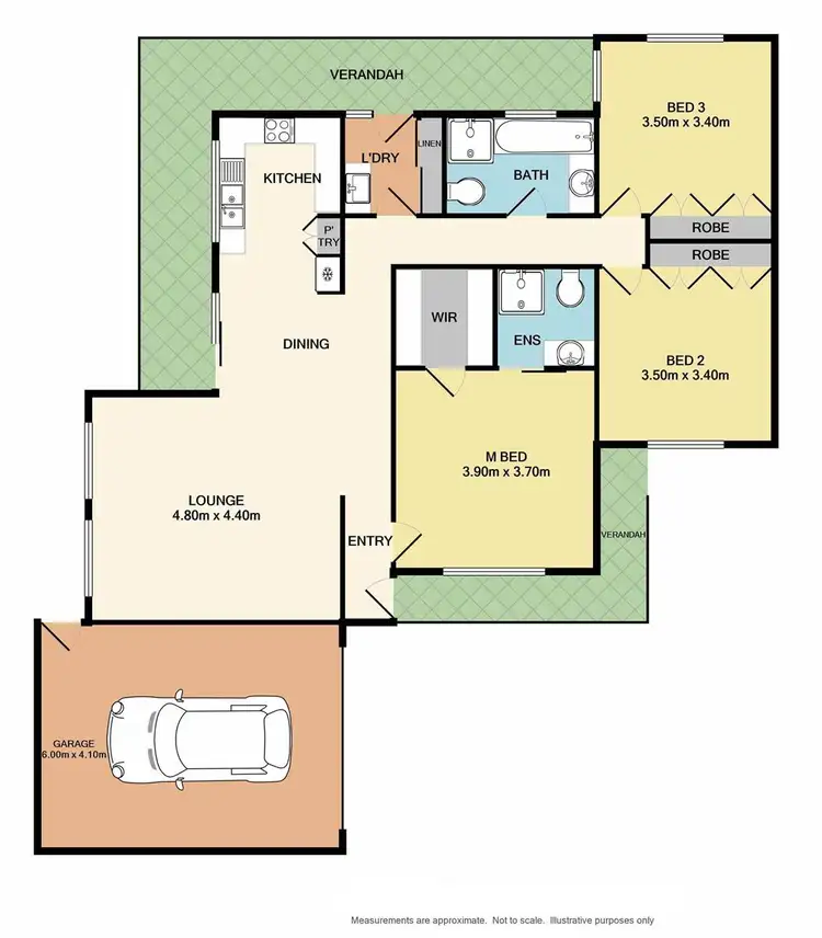Floorplan of Homely townhouse listing, 2/9 Priory Lane, Beechworth VIC 3747