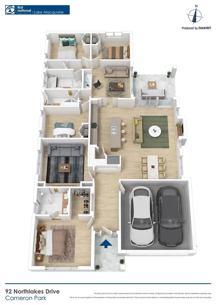 Floorplan of Homely house listing, 92 Northlakes Drive, Cameron Park NSW 2285