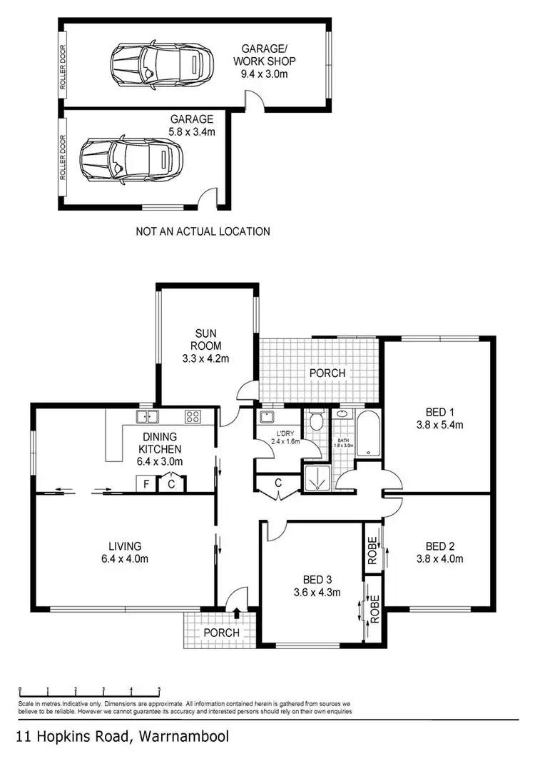 Floorplan of Homely house listing, 11 Hopkins Road, Warrnambool VIC 3280