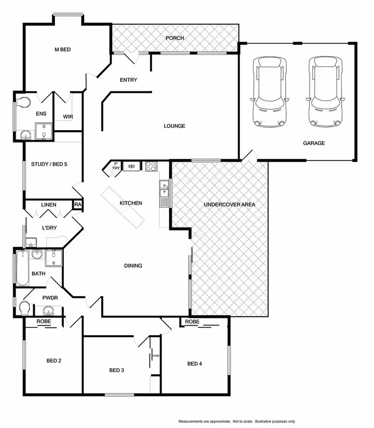 Floorplan of Homely house listing, 18 Peacock Avenue, West Wodonga VIC 3690