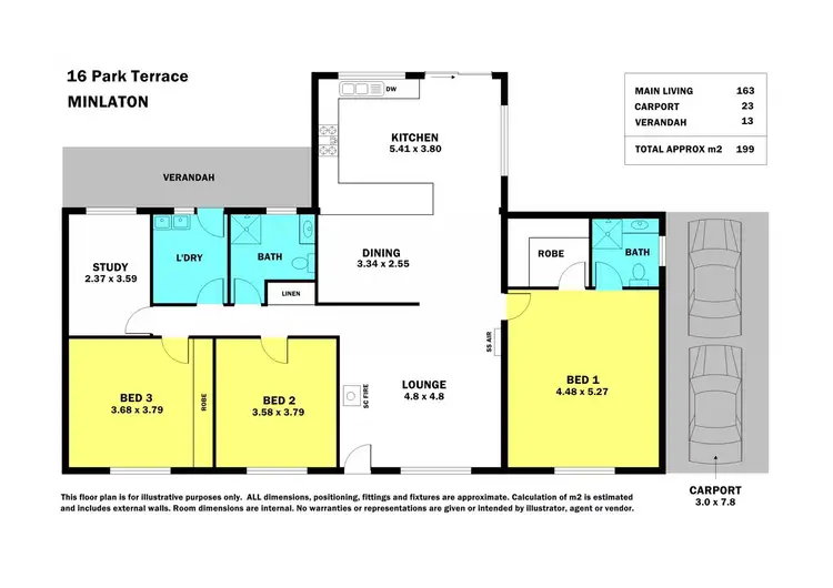 Floorplan of Homely house listing, 16 Park Terrace, Minlaton SA 5575