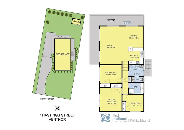 Floorplan of Homely house listing, 7 Hastings Street, Ventnor VIC 3922
