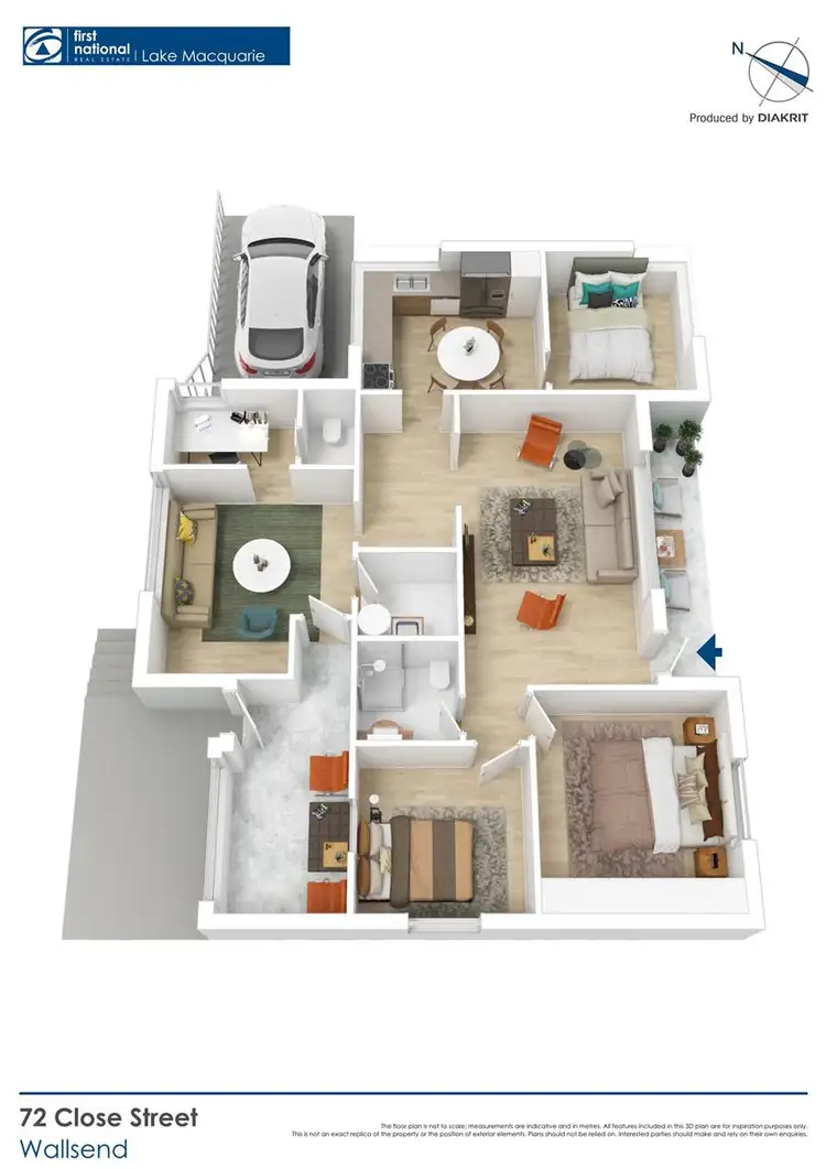 Floorplan of Homely house listing, 72 Close Street, Wallsend NSW 2287
