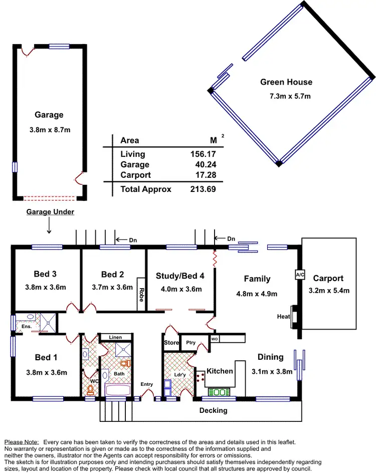 Floorplan of Homely house listing, 42A Burnell Drive, Belair SA 5052