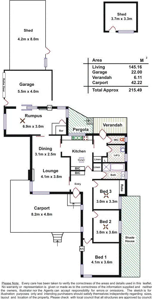 Floorplan of Homely house listing, 21 Boothby Street, Panorama SA 5041