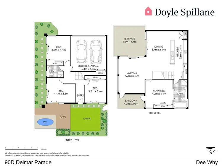 Floorplan of Homely house listing, 90D Delmar Parade, Dee Why NSW 2099
