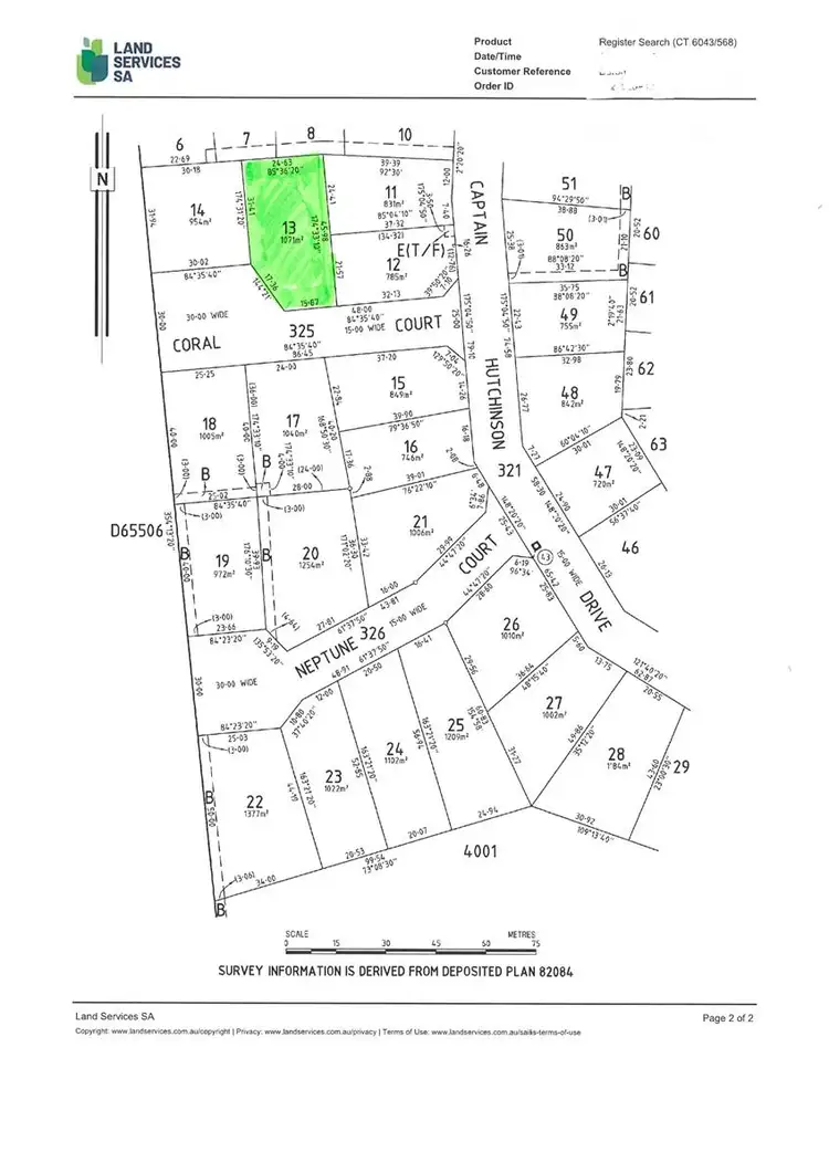 Floorplan of Homely land listing, LOT 13/4 Coral Court, Point Turton SA 5575