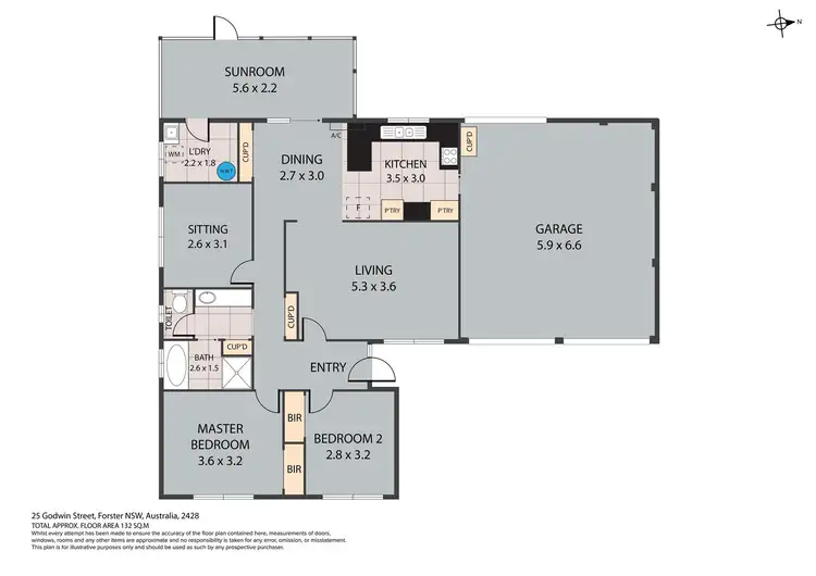 Floorplan of Homely house listing, 25 Godwin Street, Forster NSW 2428
