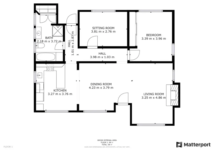 Floorplan of Homely house listing, 8 Brian Crescent, Mildura VIC 3500