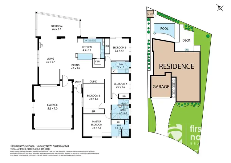 Floorplan of Homely house listing, 4 Harbour View Place, Tuncurry NSW 2428