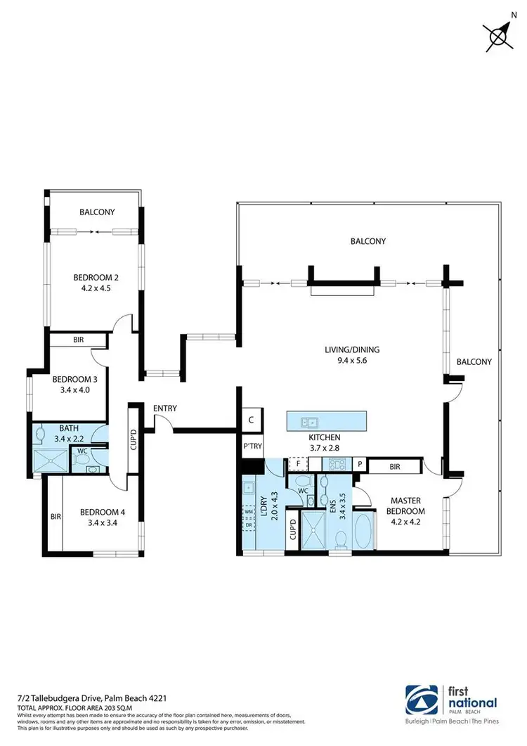 Floorplan of Homely apartment listing, 7/2 Tallebudgera Drive, Palm Beach QLD 4221