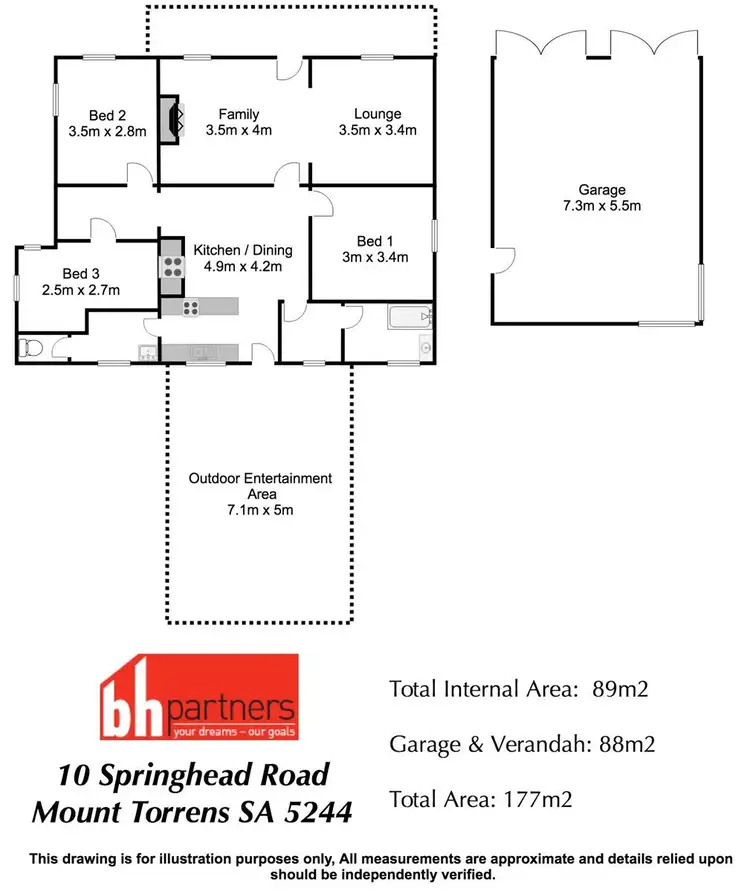 Floorplan of Homely house listing, 10 Springhead Road, Mount Torrens SA 5244