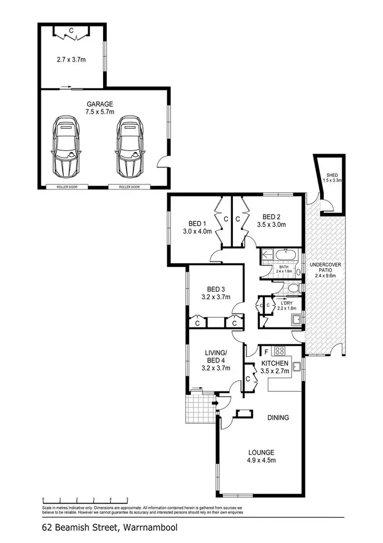 Floorplan of Homely house listing, 62 Beamish Street, Warrnambool VIC 3280