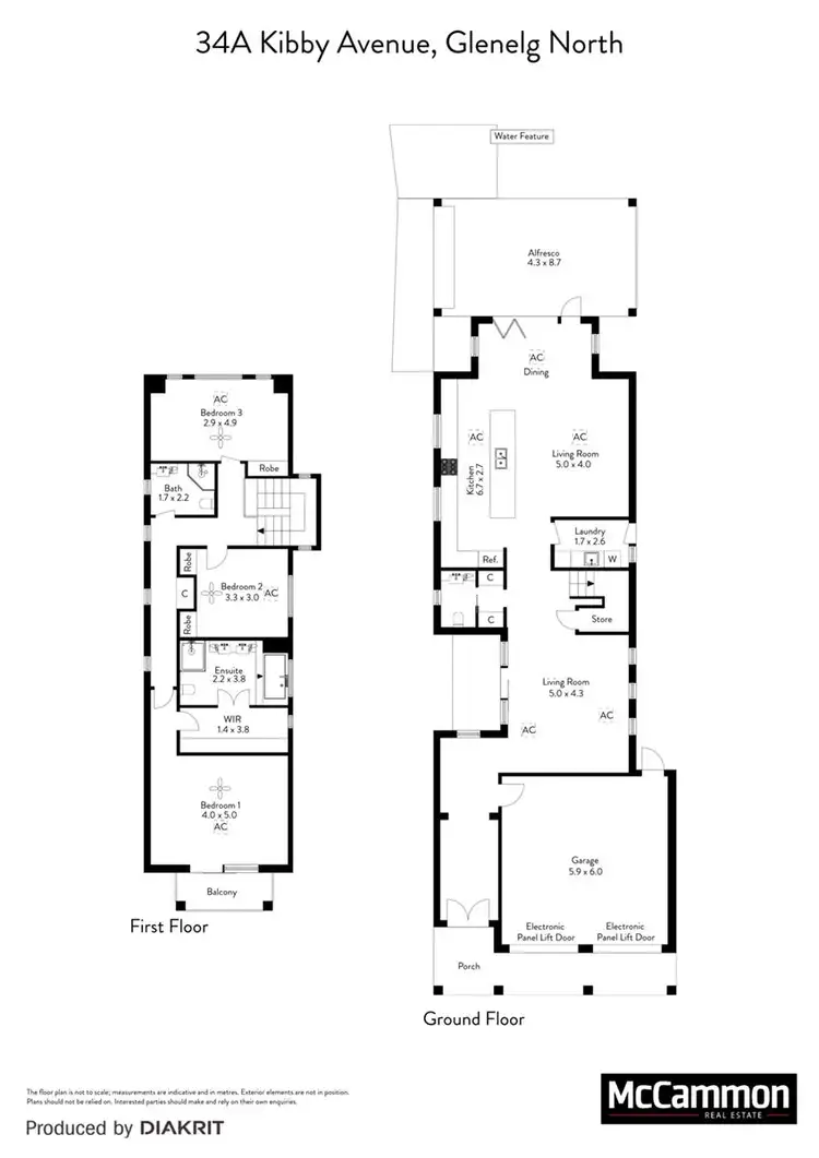 Floorplan of Homely house listing, 34a Kibby Avenue, Glenelg North SA 5045