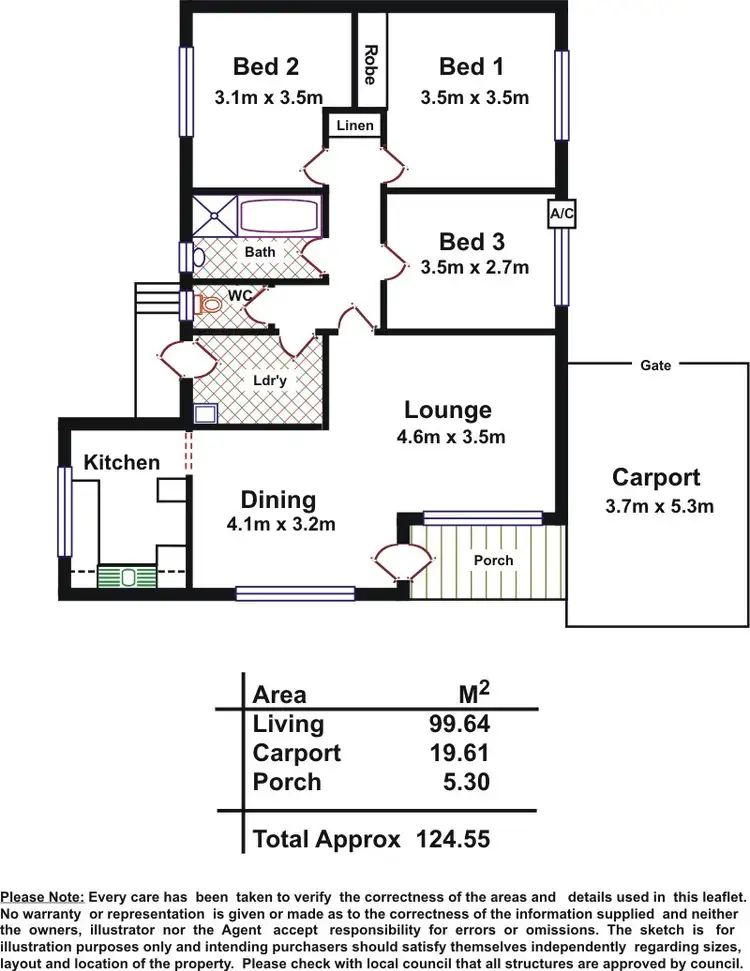 Floorplan of Homely house listing, 26 Fairway Street, Para Hills SA 5096