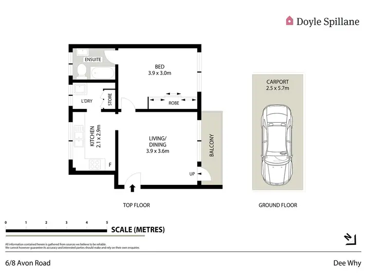 Floorplan of Homely unit listing, 6/8 Avon Road, Dee Why NSW 2099