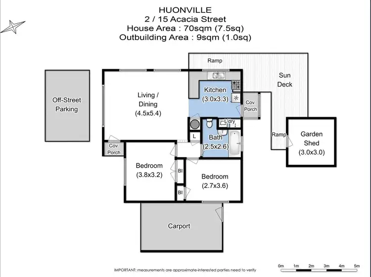 Floorplan of Homely house listing, 2/15 Acacia Street, Huonville TAS 7109