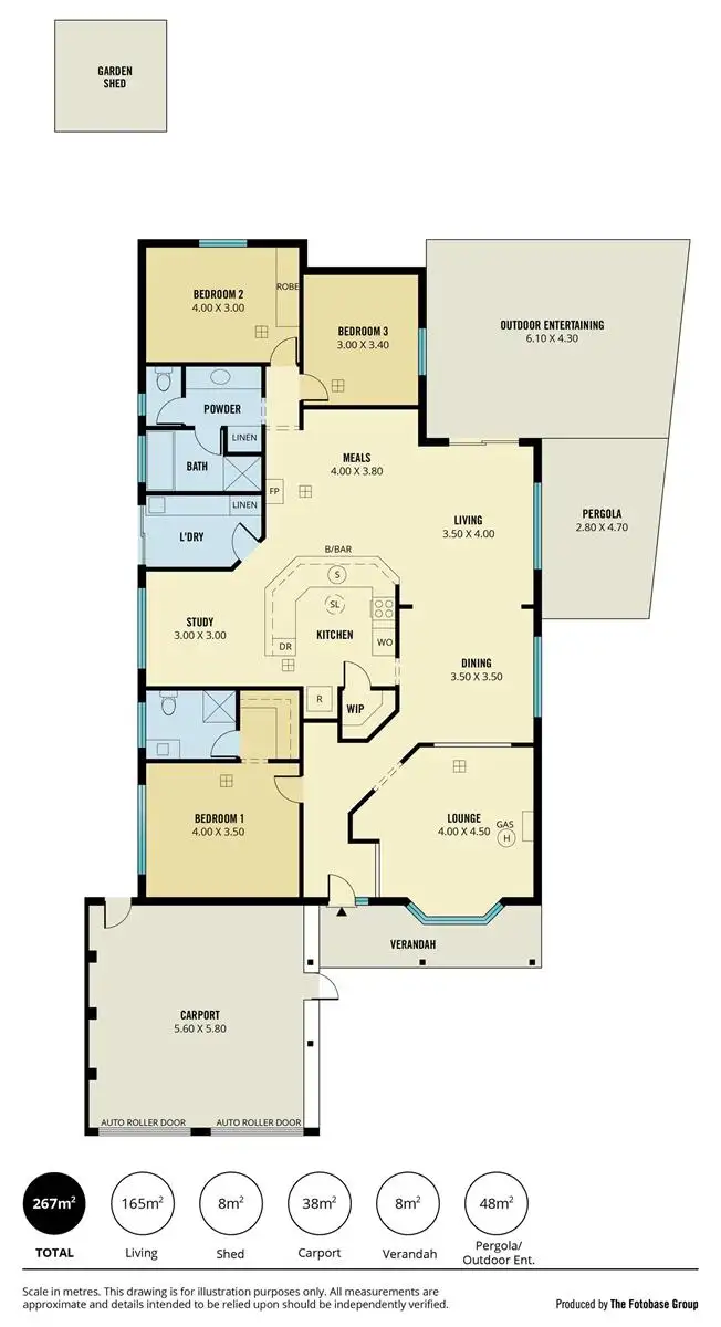 Floorplan of Homely house listing, 13 Aurora Circuit, Greenwith SA 5125