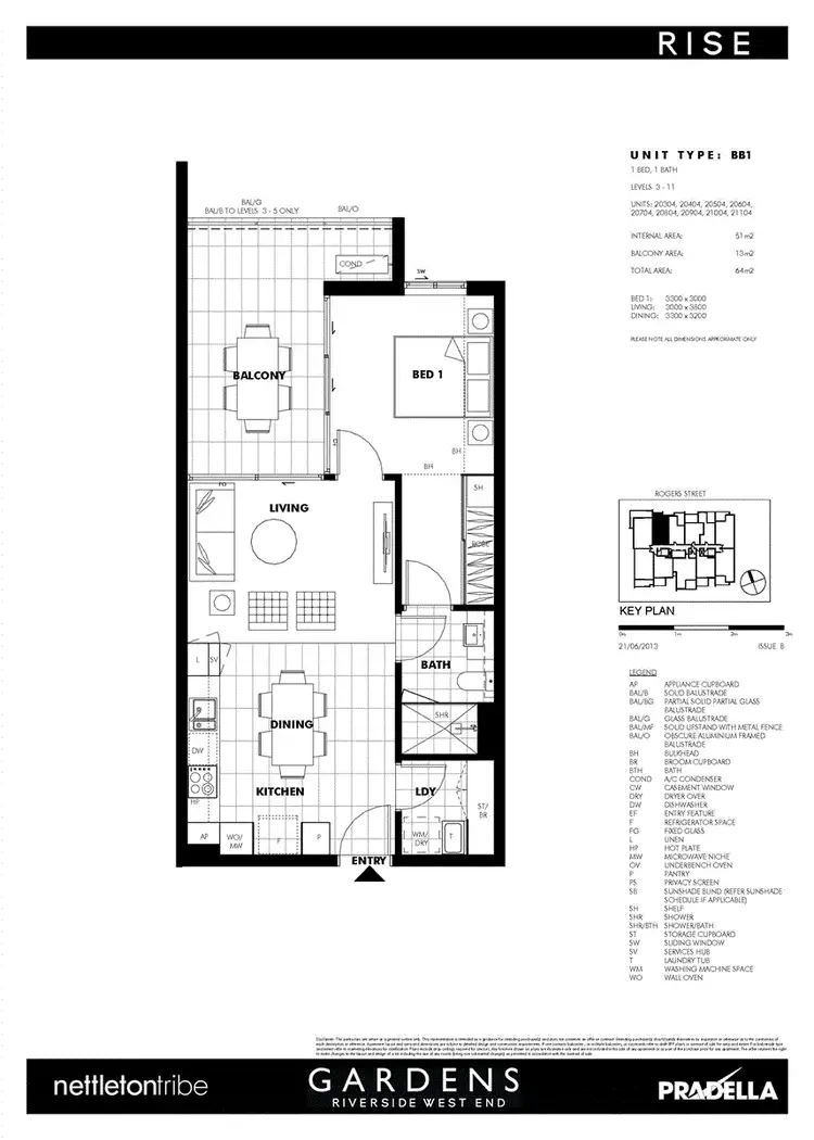Floorplan of Homely apartment listing, 21104/60 Rogers Street, West End QLD 4101