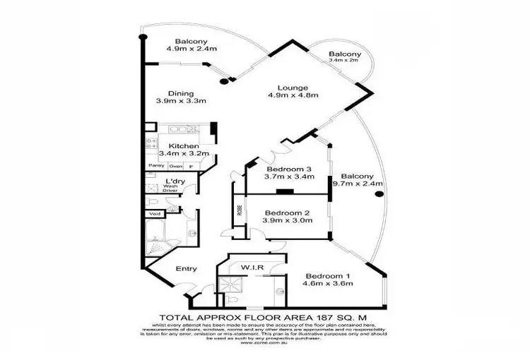 Floorplan of Homely apartment listing, 309/2-4 View Avenue, Surfers Paradise QLD 4217