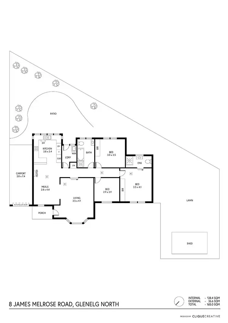 Floorplan of Homely house listing, 8 James Melrose Road, Glenelg North SA 5045