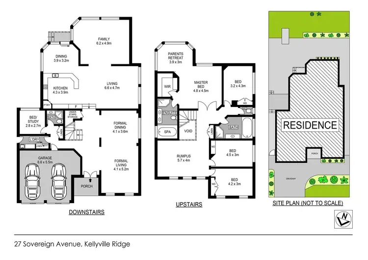 Floorplan of Homely house listing, 27 Sovereign Avenue, Kellyville Ridge NSW 2155