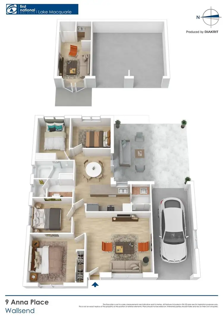 Floorplan of Homely house listing, 9 Anna Place, Wallsend NSW 2287