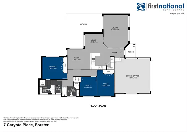 Floorplan of Homely house listing, 7 Caryota Place, Forster NSW 2428
