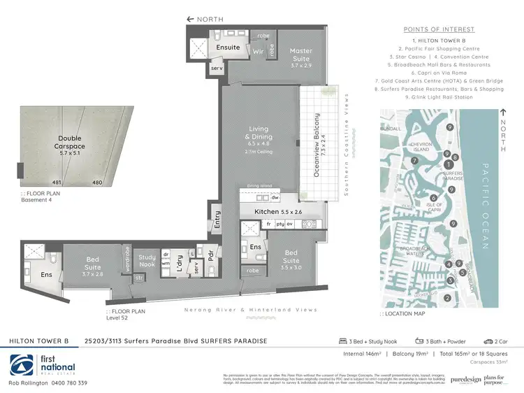 Floorplan of Homely apartment listing, 25203/3113 Surfers Paradise Boulevard, Surfers Paradise QLD 4217