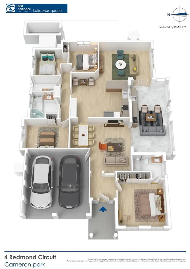 Floorplan of Homely house listing, 4 Redmond Circuit, Cameron Park NSW 2285