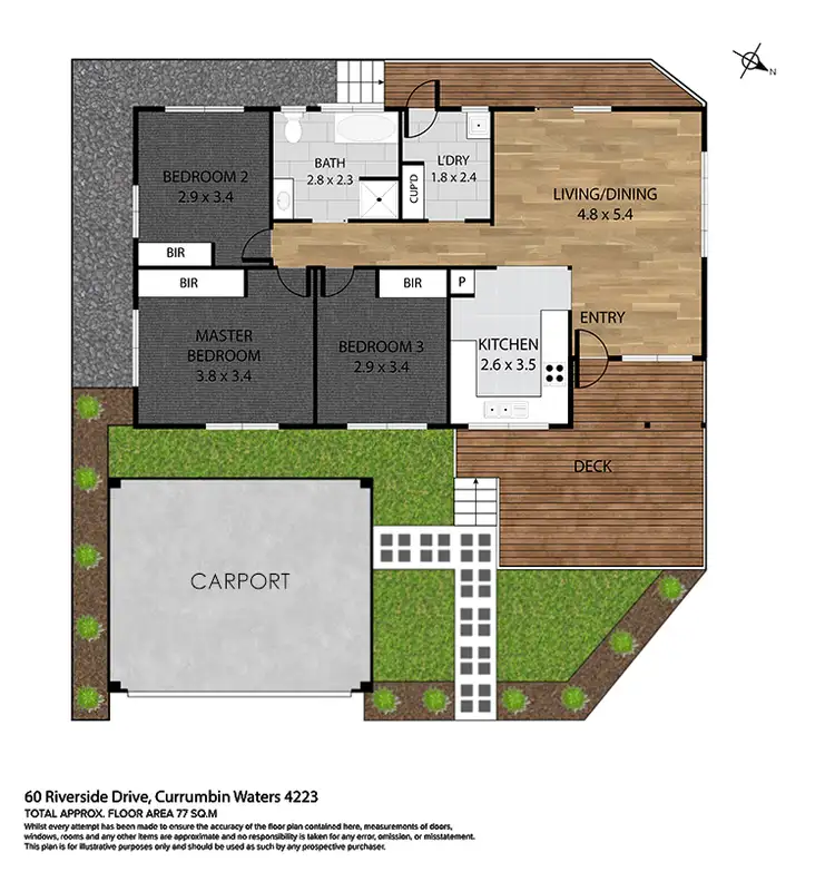 Floorplan of Homely house listing, 60A Riverside Drive, Currumbin Waters QLD 4223