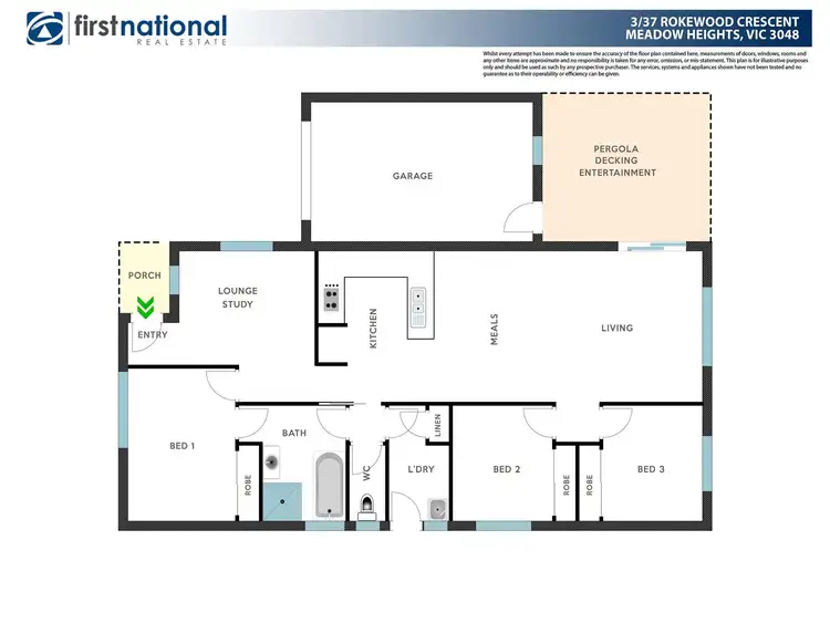 Floorplan of Homely unit listing, 3/37 Rokewood Crescent, Meadow Heights VIC 3048