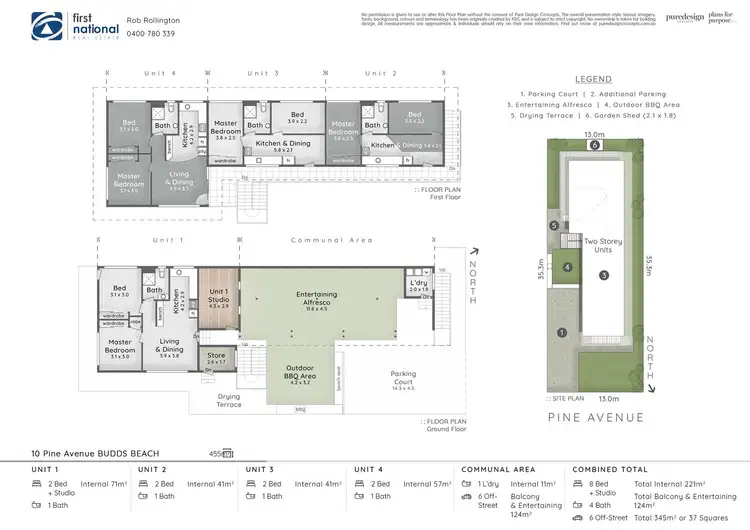 Floorplan of Homely block of units listing, 10 Pine Avenue, Surfers Paradise QLD 4217