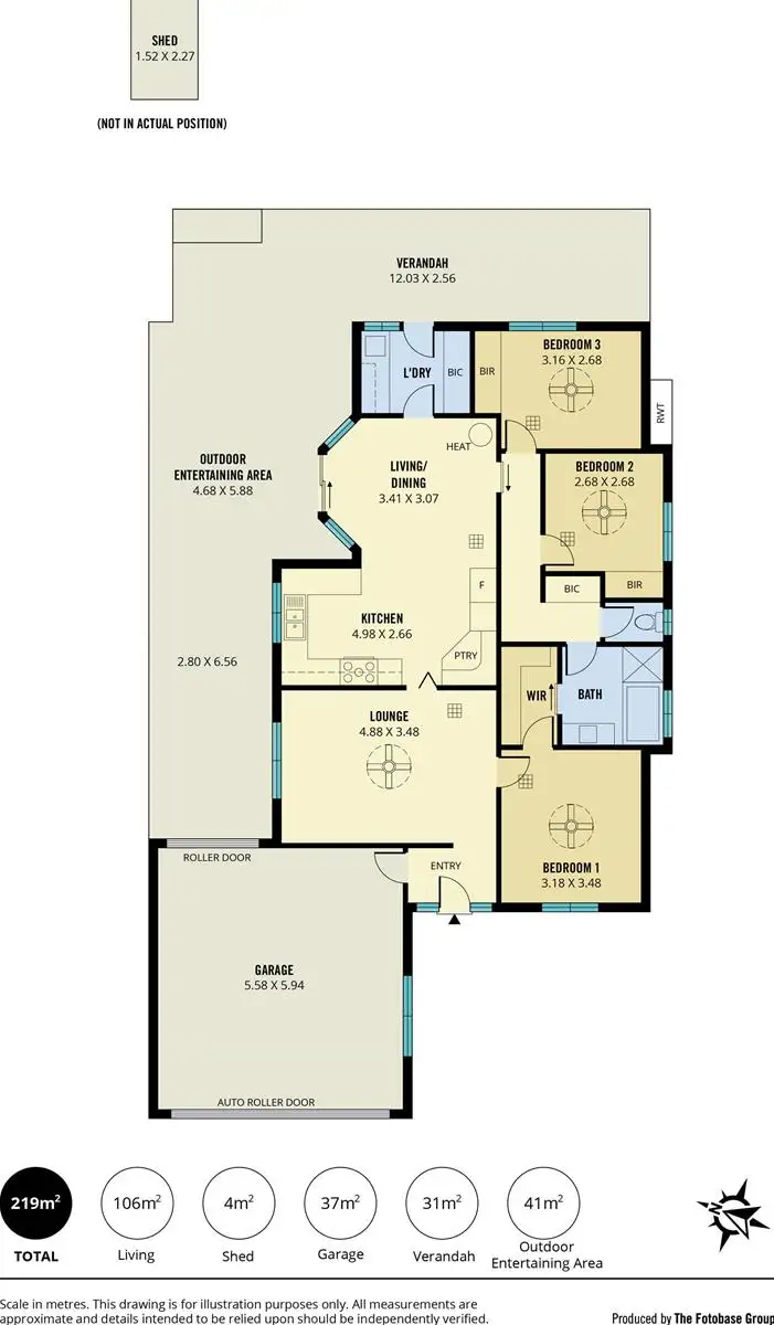 Floorplan of Homely house listing, 4 Harmer Court, Wynn Vale SA 5127
