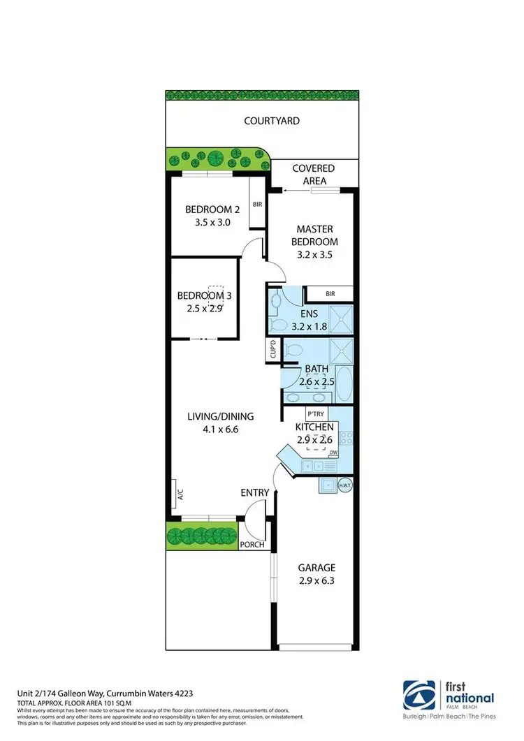 Floorplan of Homely townhouse listing, 2/174 Galleon Way, Currumbin Waters QLD 4223