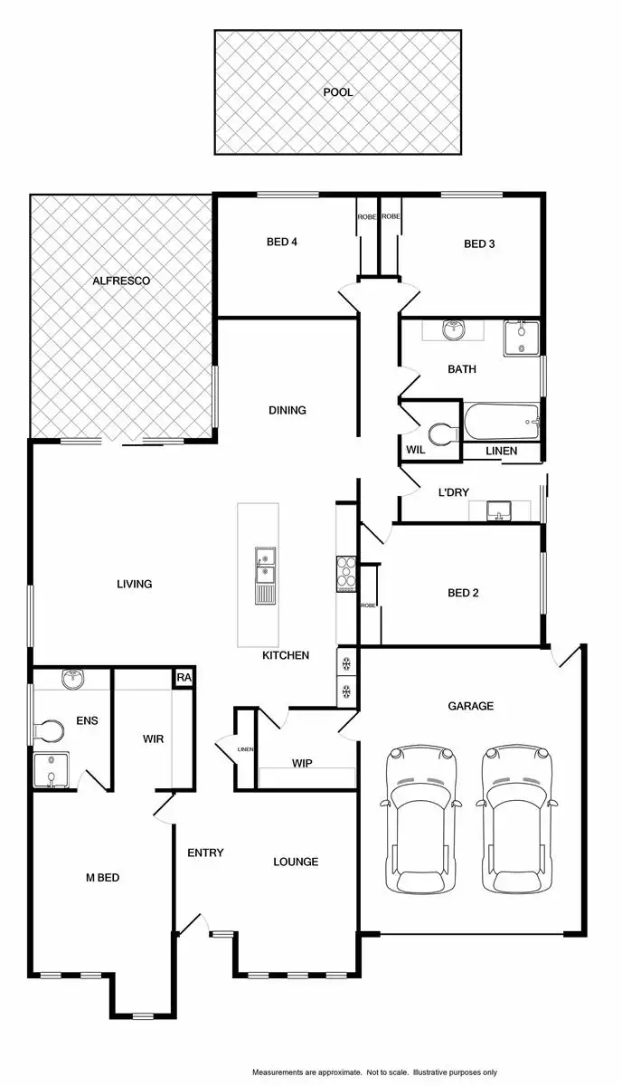 Floorplan of Homely house listing, 6 Newland Street, Wodonga VIC 3690