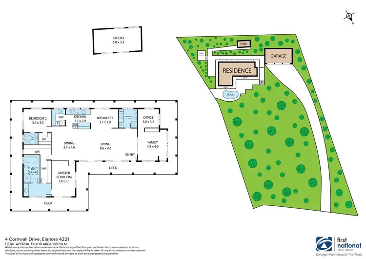 Floorplan of Homely house listing, 4 Cornwall Drive, Elanora QLD 4221