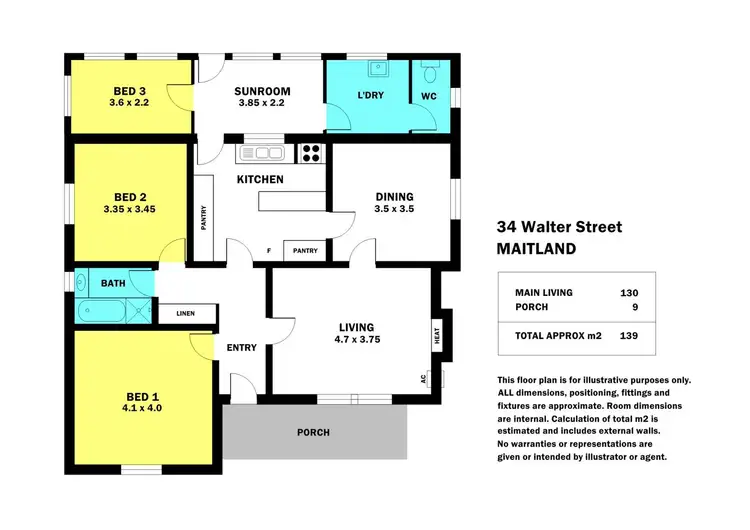 Floorplan of Homely house listing, 34 Walter Street, Maitland SA 5573