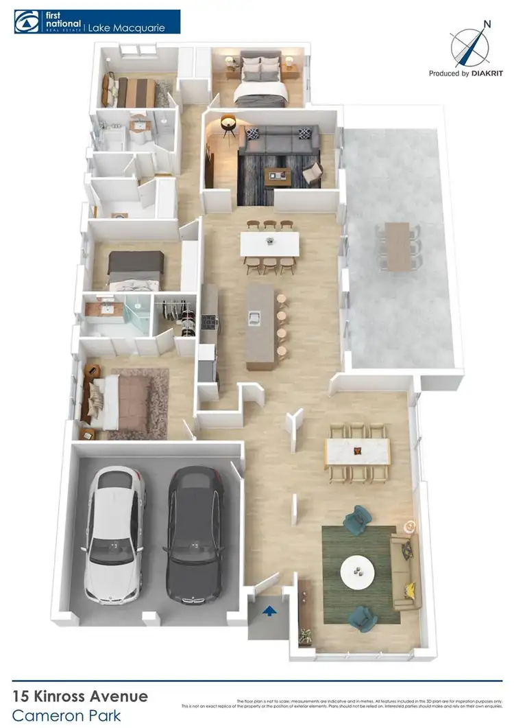 Floorplan of Homely house listing, 15 Kinross Avenue, Cameron Park NSW 2285