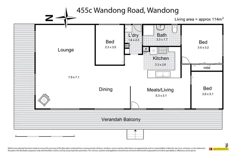Floorplan of Homely house listing, 455C Wandong Road, Wandong VIC 3758
