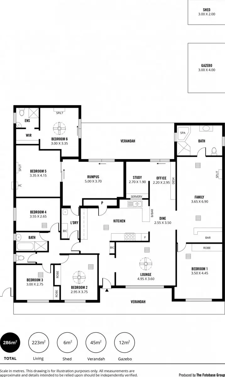 Floorplan of Homely house listing, 366 Hancock Road, Surrey Downs SA 5126