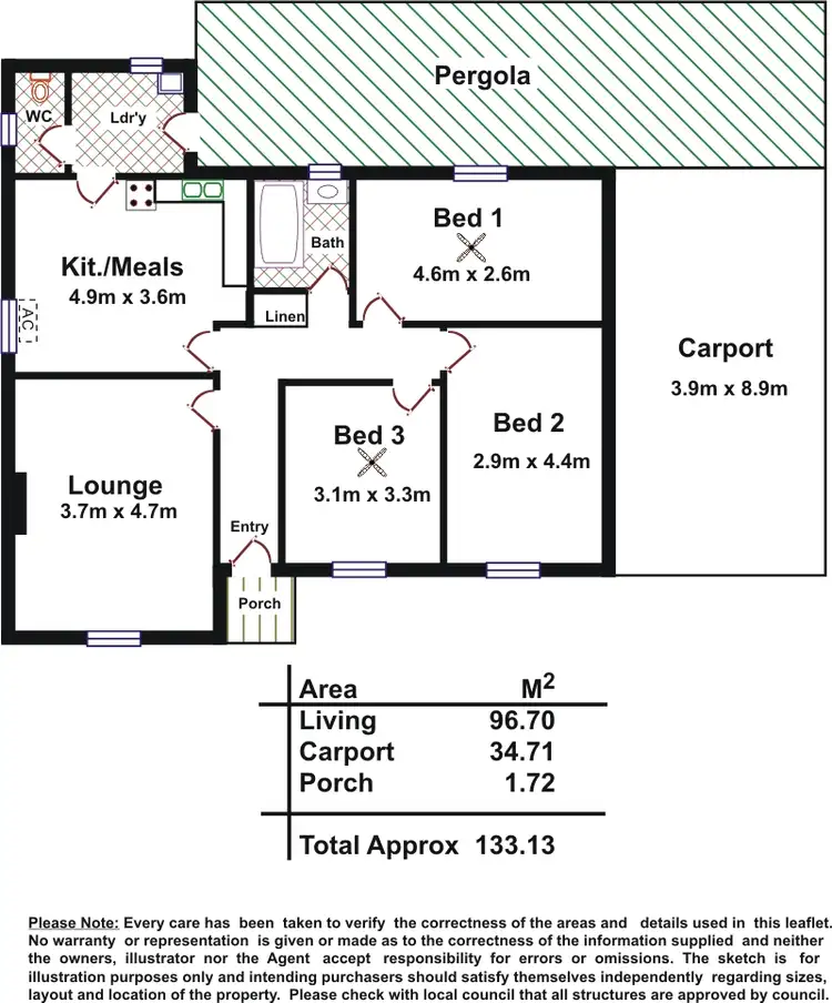 Floorplan of Homely house listing, 243 Hogarth Road, Elizabeth Grove SA 5112