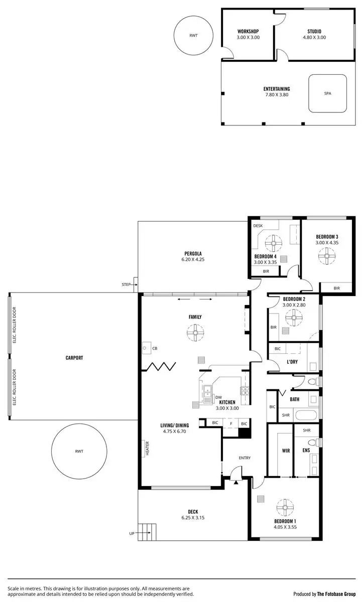 Floorplan of Homely house listing, 1 Roseberry Avenue, Eden Hills SA 5050