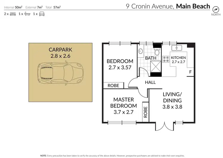Floorplan of Homely block of units listing, 9 Cronin Avenue, Main Beach QLD 4217