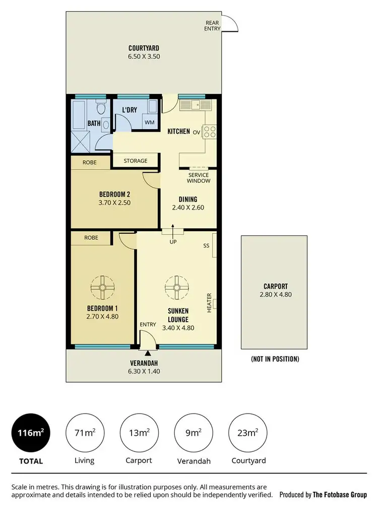 Floorplan of Homely unit listing, 2/2 Neale Street, Tea Tree Gully SA 5091