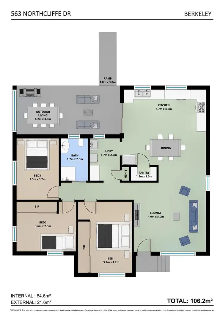 Floorplan of Homely house listing, 562 Northcliff Drive, Berkeley NSW 2506