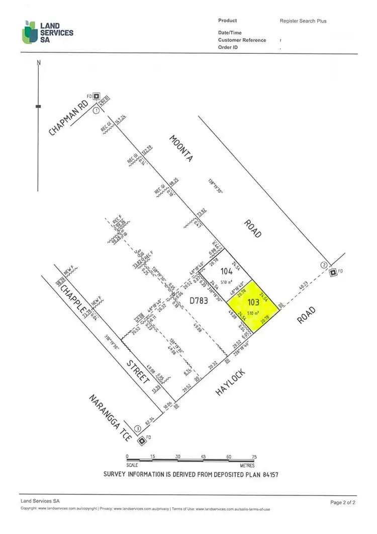 Floorplan of Homely land listing, LOT 103/140 Moonta Road, Moonta Bay SA 5558