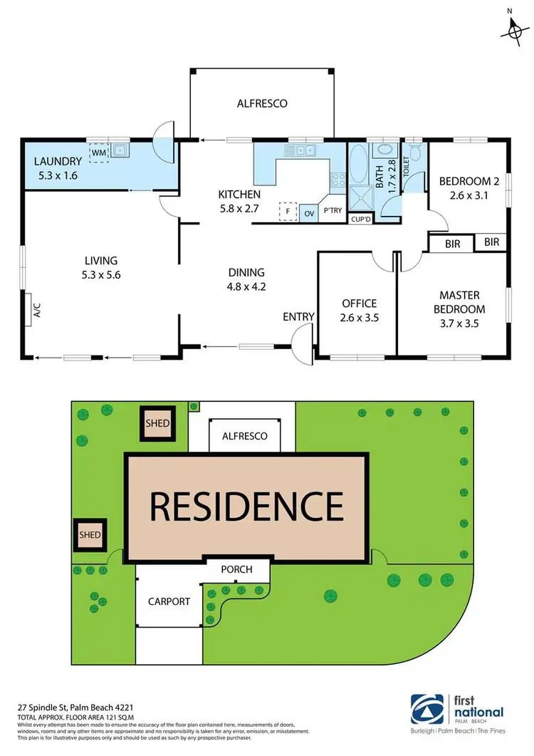 Floorplan of Homely house listing, 27 Spindle Street, Palm Beach QLD 4221
