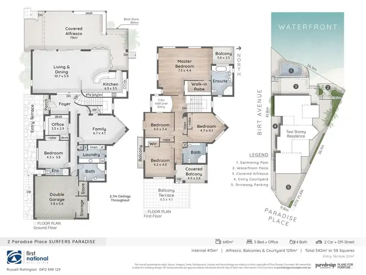 Floorplan of Homely house listing, 2 Paradise Place, Surfers Paradise QLD 4217